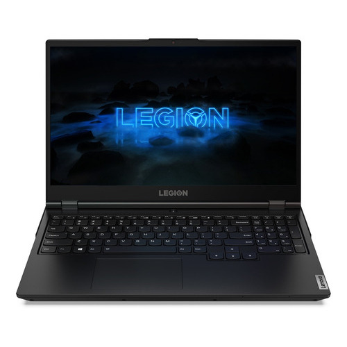 Laptop  gamer  Lenovo Legion 5 phantom black 15.6", Intel Core i7 10750H  8GB de RAM 512GB SSD, NVIDIA GeForce GTX 1660 Ti 120 Hz 1920x1080px Windows 10 Home