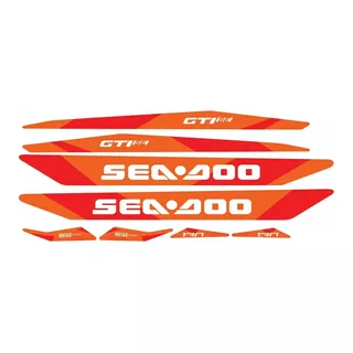 Adesivos Jet Ski Sea Doo Gti 130 /2019 Cores Personalizadas