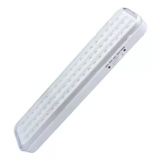 Adir  Ad-1021 Lámpara Emergencia Recargable Extra Plana 60 Leds Color Blanco