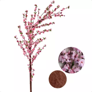 Cerejeira Curvada Rosa Bebê Árvore Artificial Sem Vaso