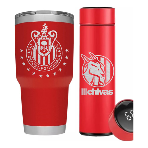 Chivas Kit Termo Digital Más Termo 30oz Acero Inoxidable