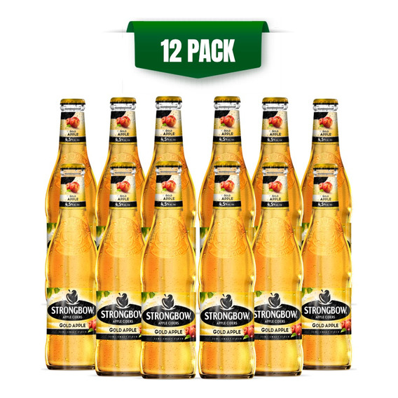 Sidra De Manzana Strongbow Gold 12 Pack Botella 330 Ml