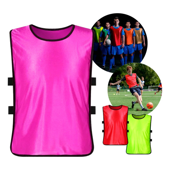 Pack 10 Peto Deportivo Adulto Talla L Futbol Basque Colores