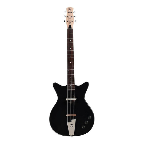 Guitarra Convertible Acustica - Electrica Danelectro Convblk Color Negro