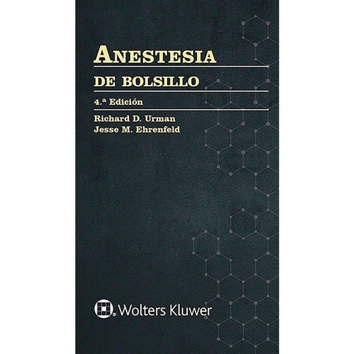 Libro Anestesia De Bolsillo  4° Ed.