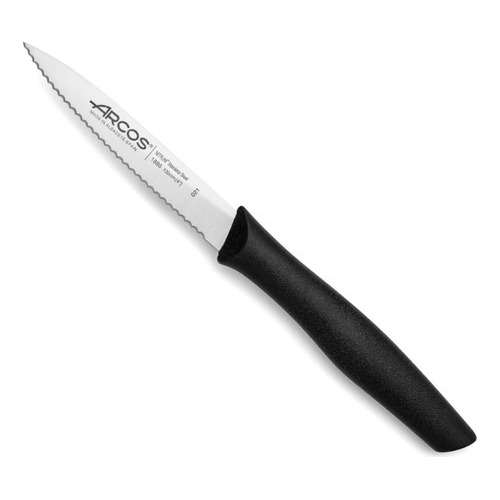 Cuchillo Mondador Perlado Arcos Serie Nova 10cm Color Negro