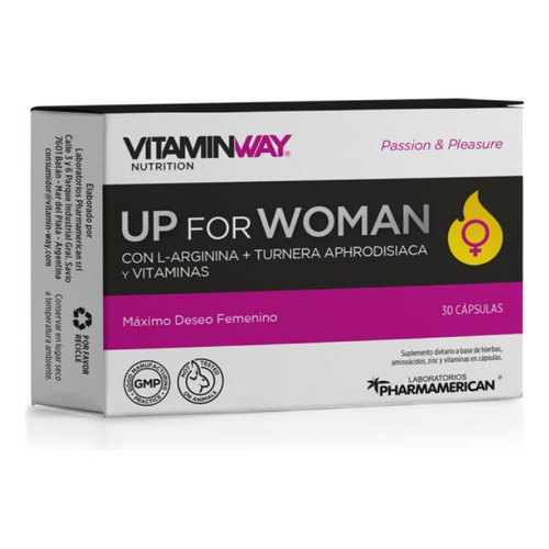 Up For Woman Deseo Femenino Vitamin Way x 30 Capsulas