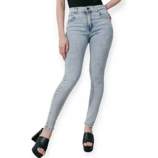 Jeans Mujer Sisa Conde Chupin Bien Elastizado Tiro Alto
