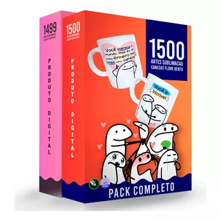 Caneca Personalizada - Pack 1500 Artes Sublimação Flork