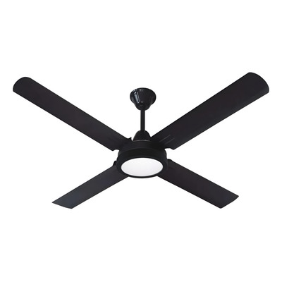 Ventilador De Techo Negro Garantía + Panel Led 18w Tg