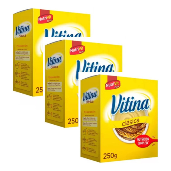Alimento Vitina Clasica Caja 250 Gr X 3unidades 