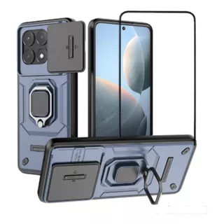 Funda Para Xiaomi Poco X6 Series Battle Bear + Cristal 9d