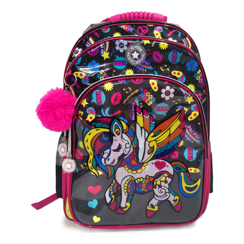 Mochila Espalda 18 Unicornio Phi Phi Bags Fucsia