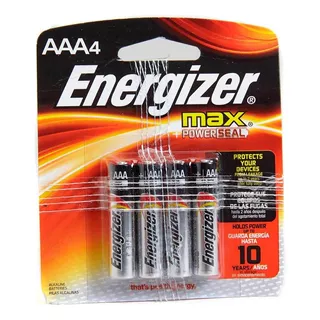 Pila Energizer Max Alcalina Aaa 4 Piezas