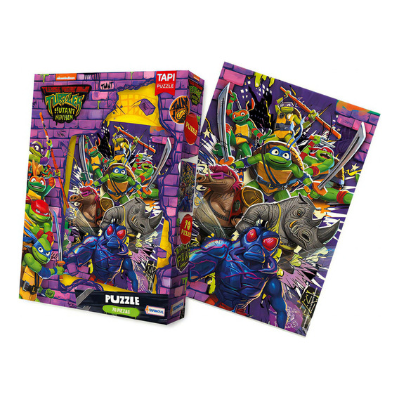 Rompecabezas 70 Tortugas Ninja Nick Tapi Puzzle Caos Mutante