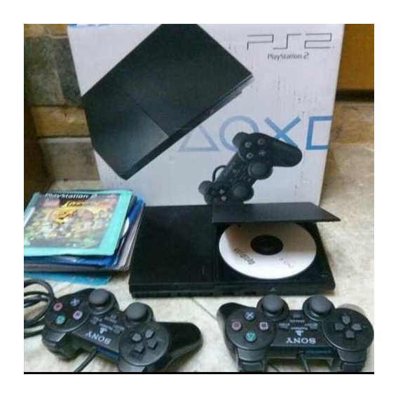 Sony Playstation 2 Slim Standard  Color Charcoal Black Matrx
