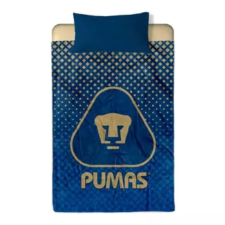 Cobija Providencia Pumas Color Azul Con Diseño Pumas