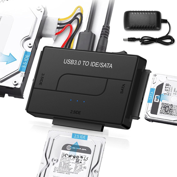 Adaptador Sata Ide A Usb 3.0 Convertidor De Cable Ssd 12v