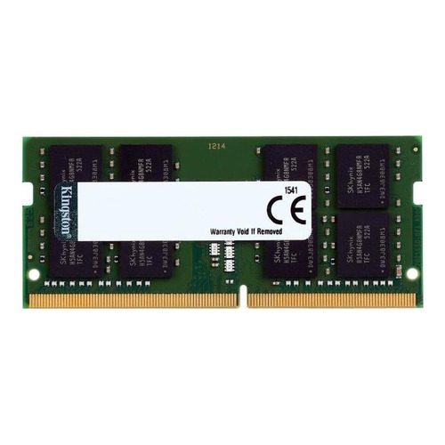 Memoria RAM ValueRAM gamer color verde 16GB 1 Kingston KVR26S19D8/16