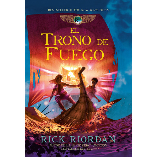 Las crónicas de los Kane 2 - El trono de fuego, de Riordan, Rick. Serie Serie Infinita Editorial Montena, tapa blanda en español, 2012