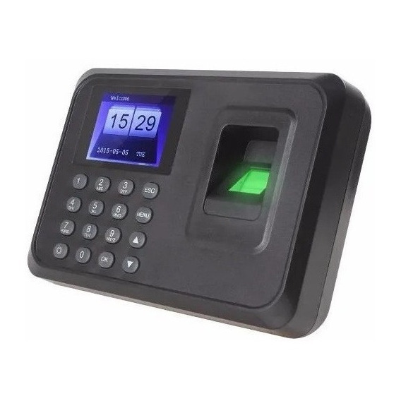 Reloj de tiempo con lector biométrico de huellas dactilares