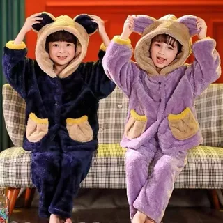 Conjunto Pijama Para Niños Niñas Polar Soft