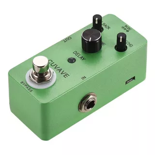 Pedal De Guitarra Delay Marca Cuvave Color Verde