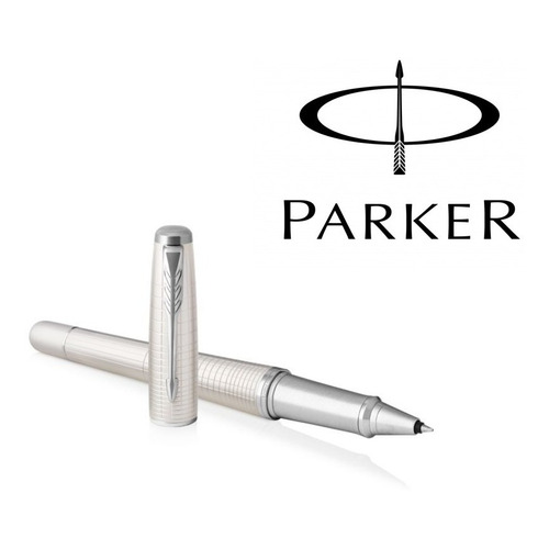 Roller Parker Urban Premium Blanca Lapicera Personalizada Color de la tinta Negro Color del exterior Blanco