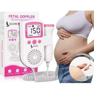 Doppler Fetal Ultrasonido Portátil Monitor De Latido De Bebé