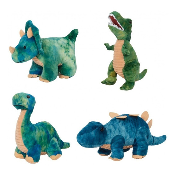 Peluches Dinosaurios Promo X 4 Unid. Rex Trice Diplo Stego