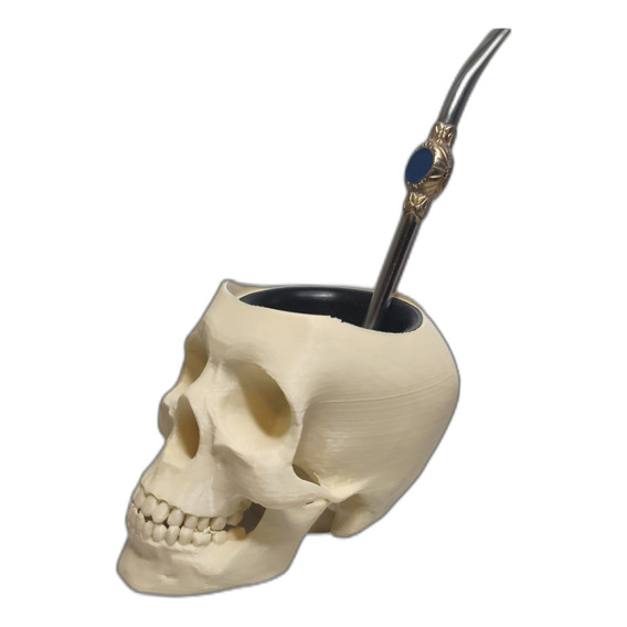 Mate Cráneo Calavera Medicina Odontología Etc Impreso En 3d