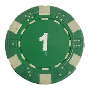 Tubo 25 Fichas De Poker Numeradas X 11.5grs