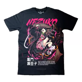 Camiseta Camisa Demon Slayer Nezuko Kimetsu Noyaba Masculino