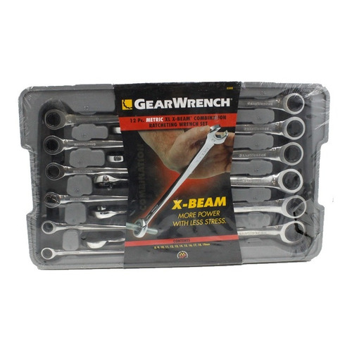 Juego De Llaves C/matraca Métricas 12 Pz 85888 Gearwrench