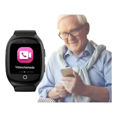 Smartwatch para idoso com GPS 4G e monitoramento de quedas