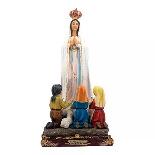 Imagen Virgen De Fátima Y Pastores - 40 Cm