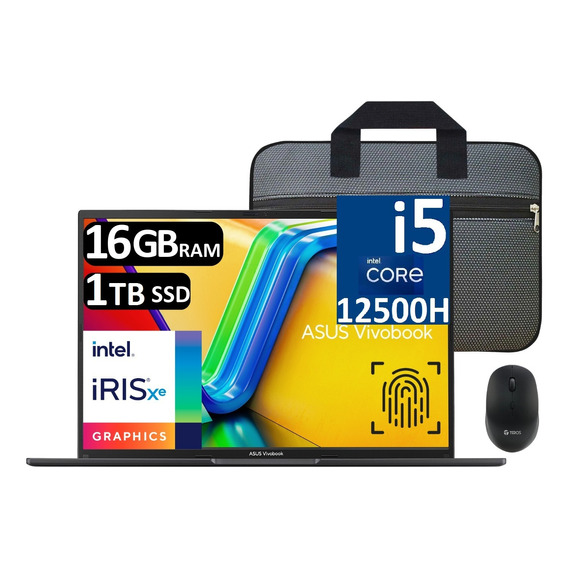 Asus Vivobook 16x 16' Fhd+ Ci5-12500h 16gb 1tb Ssd, W11 Pro