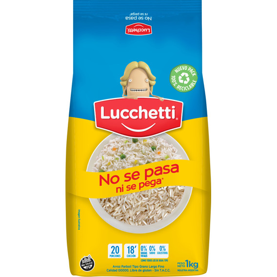 Lucchetti Arroz Parboil X 1kg