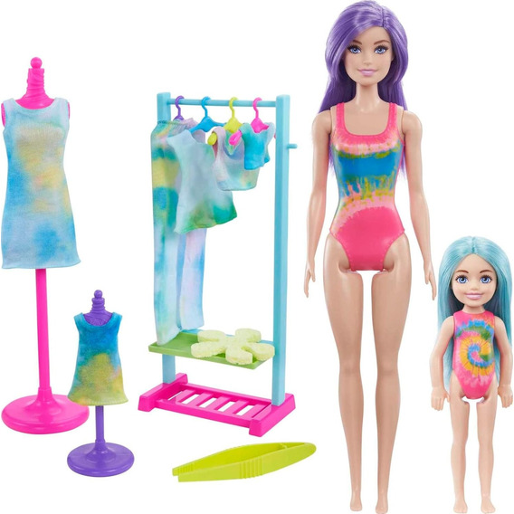 Muñeca Barbie Color Reveal Tie Dye Creador De Moda De Teñido
