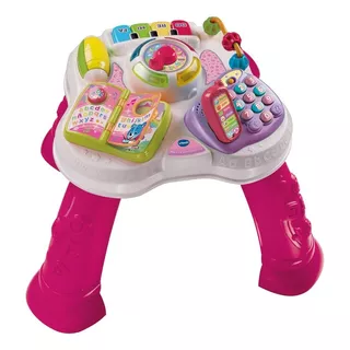 Mesita Parlanchina Pink Vtech 2 En 1 Luces Melodias Cancion