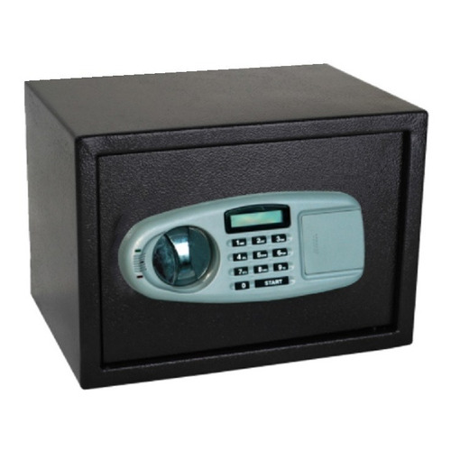 Caja Fuerte De Seguridad Lcd 350 X 250 X 250mm Con Estante Color Negro
