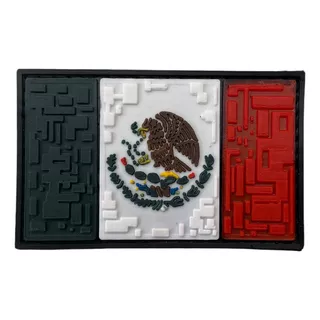 Parche Bandera México Pvc Con Velcro