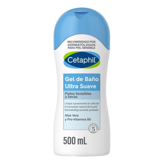 Gel De Baño Cetaphil Ultra Suave Piel Sensible Y Seca 500 Ml