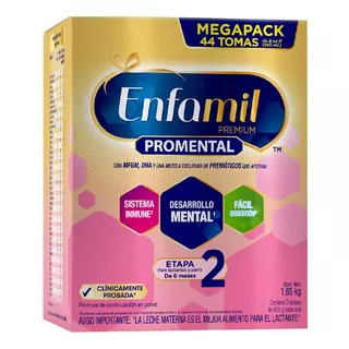 Fórmula Infantil Enfamil 2 X1650 Gr. Box Pro Mental Sabor No Tiene