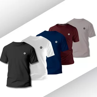 Kit 5 Camisa Camiseta Masculina 100% Algodão Antialergico 