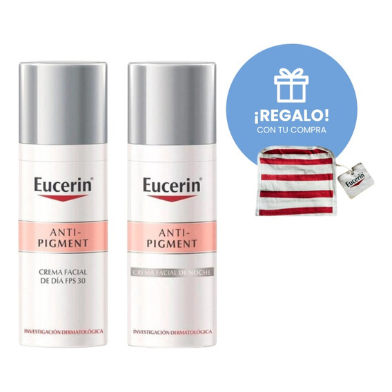 Combo Eucerin Anti Pigment Crema De Noche + Día X 50 Gr