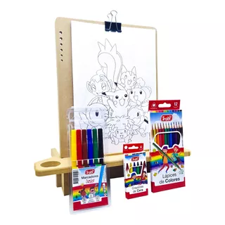 Simple Kit Arte Niños Set Infantil + H. Pintar Pokemon