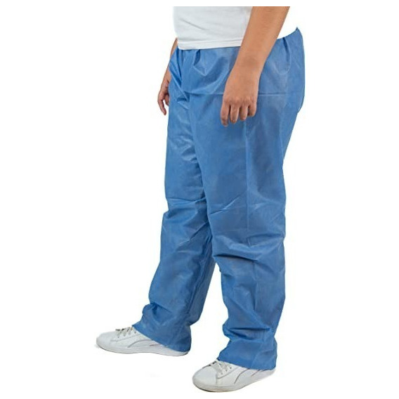 Pantalon Azul Desechable X 10 Unidades