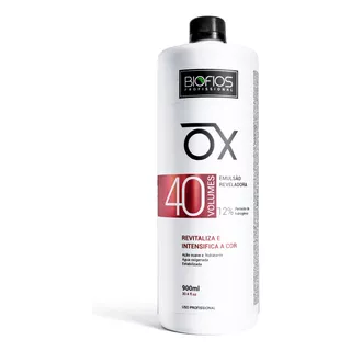 Ox 40 Volume Biofios Emulsão Reveladora Água Oxigenada 900ml