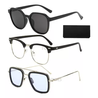Gafas De Sol Polarizadas Unisex Protección Uv400 De 3 Piezas
